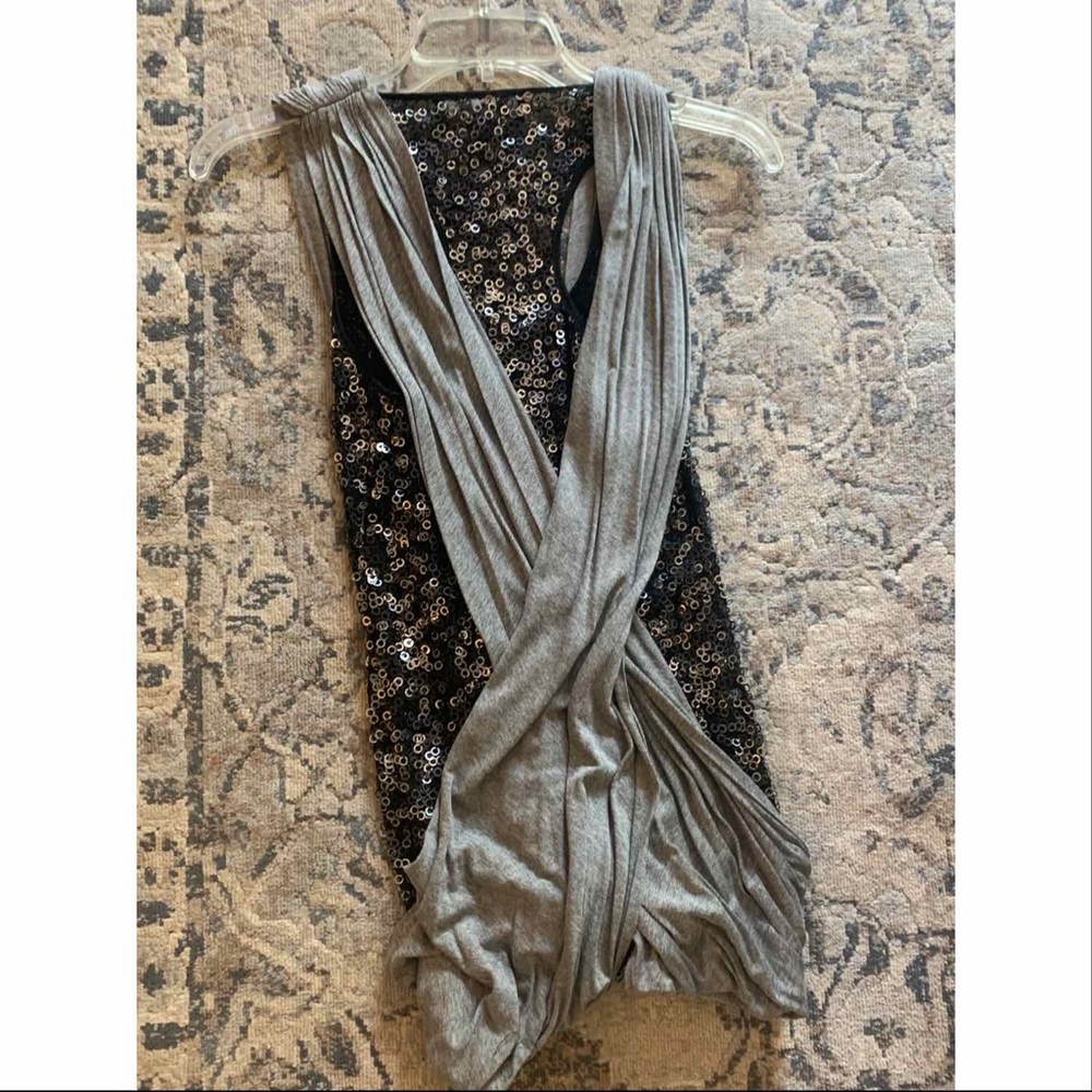 Robert Rodriguez Sequin Layer Wrap Top - image 7